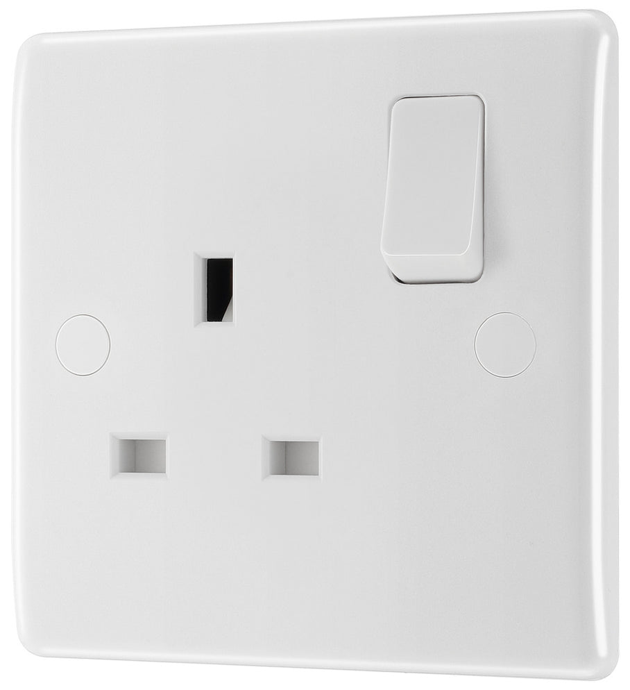 BG 821 Moulded Round Edge | White | 1 Gang 13A 1 Pole Swi...– The ...