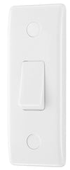 BG 847 Moulded Round Edge | White | 1 Gang 10A 2 Way Architrave Switch