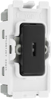 BG RPCDB12KY Evolve Grid Black 20A 20AX 2 Way 1 Pole Secret Key Switch Module
