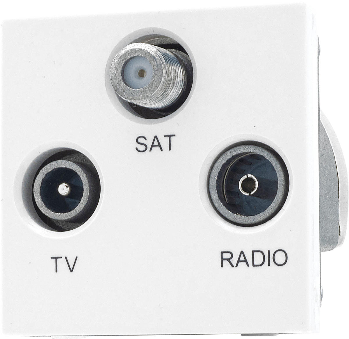 BG White EMTVFMSATW Triplexed TV/ FM DAB/ SAT TV Outlet E...– The ...