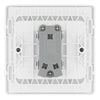 BG Evolve Pearlescent White 1G Wide Rocker Light Switch PCDCL12WW with 35mm Steel Back Box