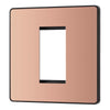 BG Evolve Polished Copper 20AX 2 Way Emergency Lighting Test Key Switch - Key Included - Black Insert