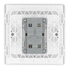 BG Evolve Brushed Steel 20A 16AX Intermediate Light Switch PCDBS13W with 25mm Steel Back Box