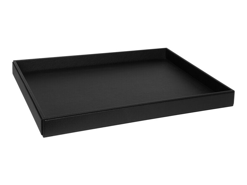 Corby Highland Large Tray in Black Leather