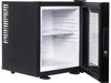 Corby Eton 20L Glass Door Minibar in Black - UK Plug