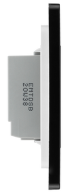 PCDMBTDS1B Side - This Evolve Matt Black single secondary trailing edge touch dimmer allows you to control your light levels and set the mood.