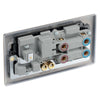 BG Nexus Antique Brass 45A Switch 13A Switched Socket Cooker Control Unit with Surface Pattress Back Box
