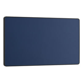 BG Evolve Matt Blue Double Blank Plate PCDDB95B with 35mm Steel Back Box