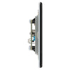 BG Screwless Matt Black 1 Gang Isolated Coaxial Socket FFB62 with 25mm Steel Back Box