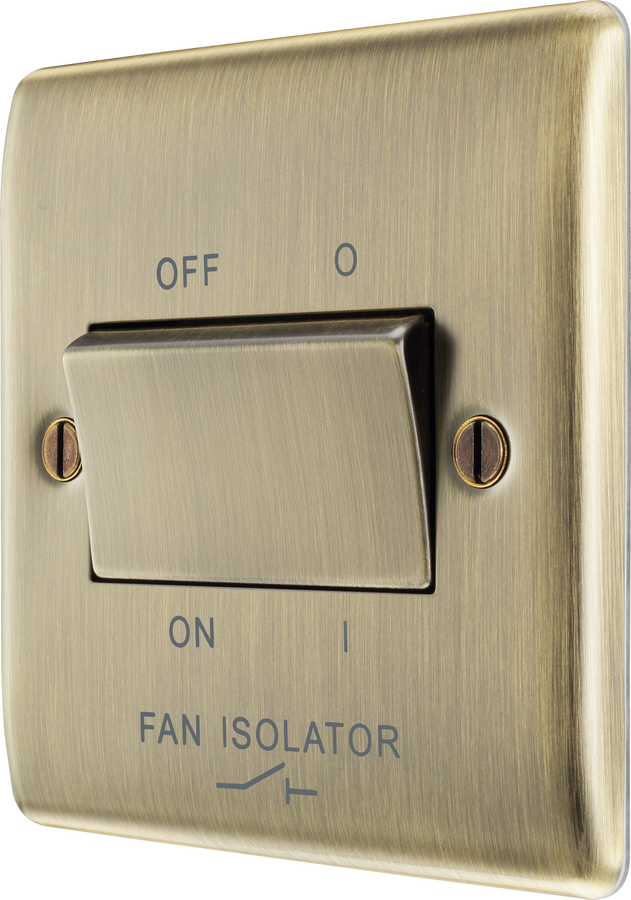 BG Nexus Antique Brass Fan Isolator Switch Triple Pole NAB15 – The ...
