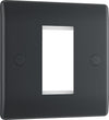 BG PMEMS1 Part M | 1 Module Square Euro Module Front Plate