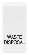 BG RRWDISPCDW Evolve Grid White 'WASTE DISPOSAL' Rocker