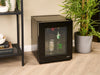 Corby Eton 20L Glass Minibar in Black with Black interior - UK Plug