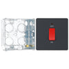 BG Evolve Matt Grey 45A DP Single Plate + Neon PCDMG74B with 35mm Steel Back Box