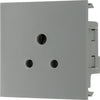 BG EM2ASG Euro Module 2A Round Pin Unswitched Socket - Grey
