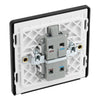 BG Evolve Polished Copper 20A Double Pole LED Switch PCDCP31B with 25mm Steel Back Box