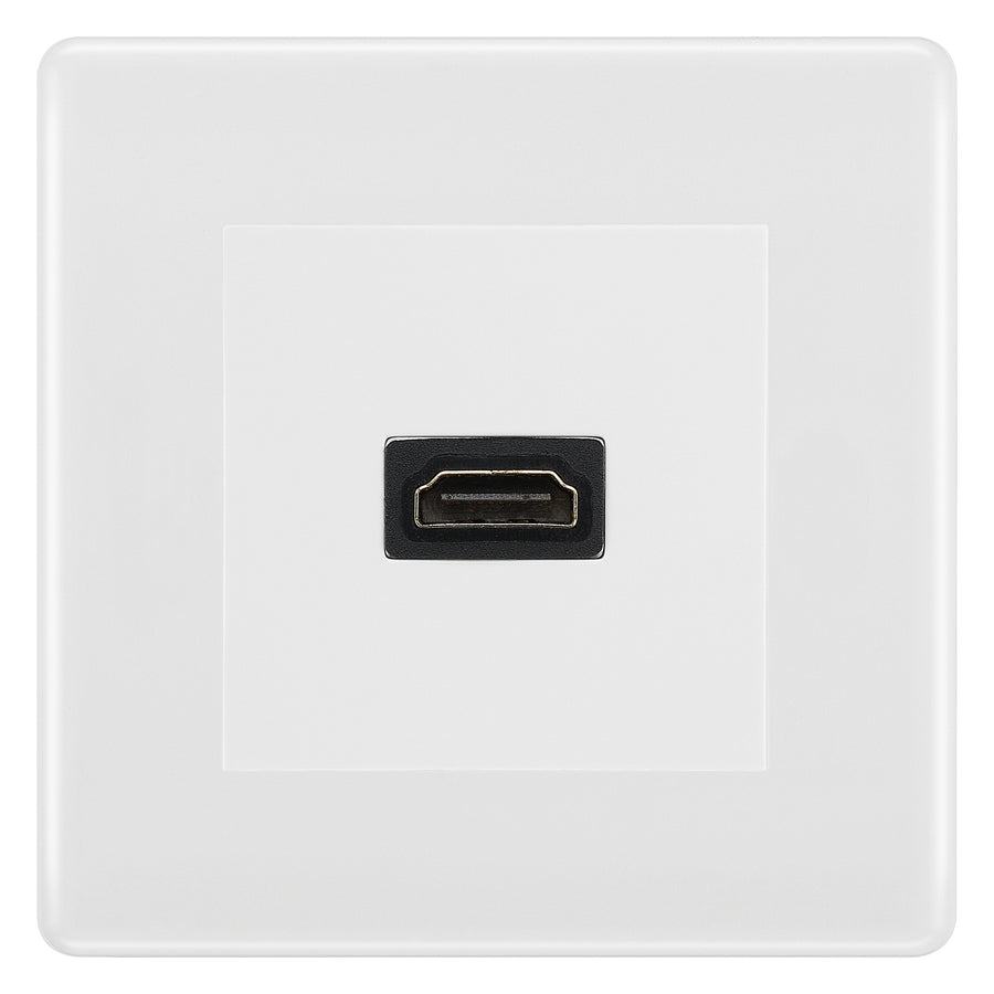 BG Nexus White Moulded HDMI Socket
