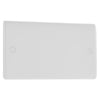 BG 895 Moulded Round Edge | White | 2 Gang Blank Plate