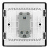 BG Evolve Satin Brass 1 Gang 20A 16AX 2 Way Light Switch PCDSB12B with 35mm Steel Back Box