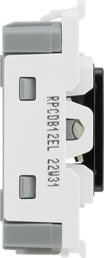 BG RPCDB12EL Evolve Grid Black 20A 20AX 2 Way 1 Pole EMG LTG TEST Secret Key Switch Module