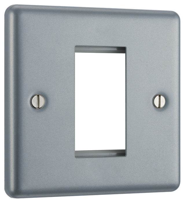 BG MC5EMS1 Metal Clad | 1 Module Square Euro Module Front Plate