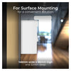BG 901 Moulded Square Edge | White | 32mm | 1 Gang Surface Pattress