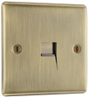  NABBTS1 Front - This secondary telephone socket from British General uses a screw terminal connection and should be used for an additional telephone point which feeds from the master telephone socket.