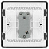 BG Evolve Satin Brass 10AX 1 Way Press Switch PCDSB14B with 25mm Steel Back Box