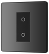 PCDBCTDS1B Front - This Evolve Black Chrome single secondary trailing edge touch dimmer allows you to control your light levels and set the mood.