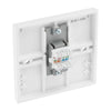 BG 9RJ45/1 Moulded Square Edge | White | 1 Gang RJ45 Screw Terminal Telephone Socket