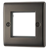 BG Nexus Black Nickel 45W USB Wall Socket Euro Module USB-A & C - Black Insert