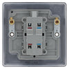 BG Nexus Matt Black 1 Gang 20A 2 Pole Neon Switch NFB31 with 35mm Steel Back Box