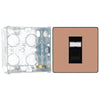 BG Evolve Polished Copper RJ45 Cat6 Single Data Outlet PCDCPRJ451B with 35mm Steel Back Box