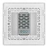 BG Evolve Pearlescent White Single Secondary Touch Dimmer Switch PCDCLTDS1W with 35mm Steel Back Box