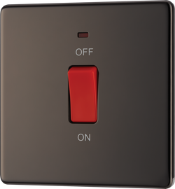 BG FBN74 Nexus Screwless Flat-Plate Double Pole Cooker Switch 45A