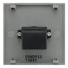 BG Nexus Matt Black 1 Gang HDMI Socket Grey Insert