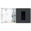 BG Evolve Matt Grey 1 Gang Master Telephone Outlet PCDMGBTM1B with 25mm Steel Back Box