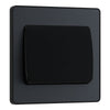 BG Evolve Matt Grey 20A 16AX Single Wide Rocker Light Switch PCDMG12WB with 25mm Steel Back Box