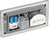 FBN69 Back - This screened Quadplex socket fromBritish General has an outlet for TV FM and 2 satellites, plus a re turn and shuttered telephone socket.