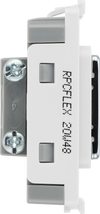 BG RPCFLEX Nexus Grid Polished Chrome 10mm Flex Outlet Module