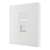 BG Evolve Pearlescent White RJ45 Cat6 Single Data Socket PCDCLRJ451W with 35mm Steel Back Box