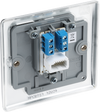 NPCBTS1 Back - This secondary telephone socket from British General uses a screw terminal connection and should be used for an additional telephone point which feeds from the master telephone socket.