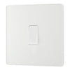 BG Evolve Pearlescent White 20A Intermediate Light Switch PCDCL13W with 35mm Steel Back Box