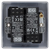 BG Nexus Matt Black 200W 2 Way Double Trailing Edge Dimmer Switch NFB82 with 25mm Steel Back Box