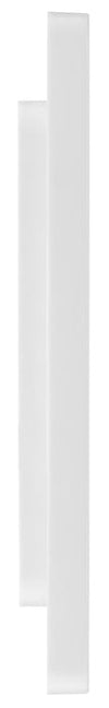 BG Evolve PCDBS95W Double Blank Plate - Brushed Steel (White)