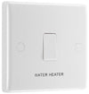 BG 832WH Moulded Round Edge | 20A DP Switch Flex Outlet 'Water Heater' Switch