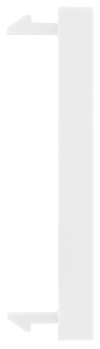 BG EMBLKW Euro Module Blank Plate (2pcs) - White