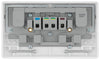 BG 822CON Moulded Round Edge | White | 13A SP Converter Switched Socket