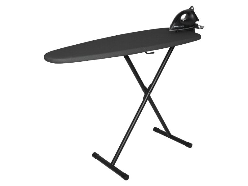 Corby Oxford Ironing Centre in Dark Grey with Sherwood 1200W Dry Iron - UK Plug