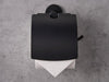 Corby Harrogate Toilet Roll Holder with Cover in Black